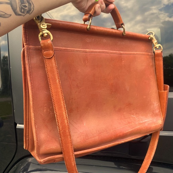 Coach Bags Vintage Coach Briefcaselaptop Leather Bag Poshmark